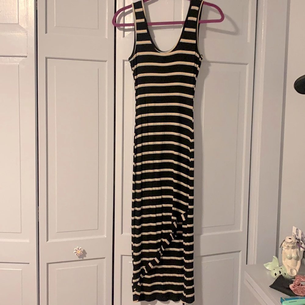 Size small rainbow striped dress